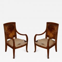 Abel Landry Abel Landry Pair of Art Nouveau Armchairs - 1543667