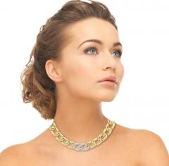 Abel Zimmerman Abel Zimmerman Diamond Open Link Necklace - 448195