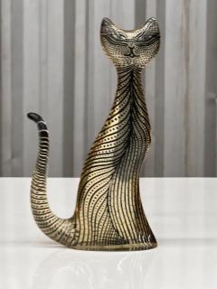 Abraham Palatnik Brazilian Modern Kinetic Sculpture of a Cat in Resin by Abraham Palatinik 1960s - 3299096