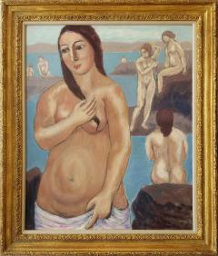 Abraham Walkowitz Nude with Pink Towel - 1028992