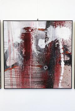 Abstract 6 Part Acrylic On Canvas Painting Der Tod Redet by MS AT 2013 - 4006651