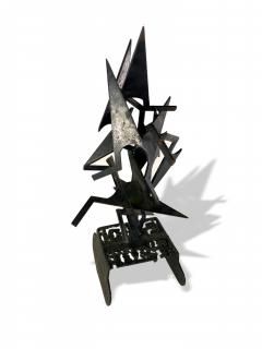 Abstract Black Metal Sculpture - 4197186