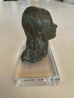 Abstract Bronze Sculpture on Lucite Base France 1930s - 3998002