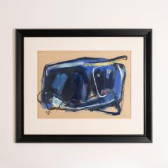 Abstract Expressionist New York School Blue Bull Painting Signed and Dated 1959 - 4491530