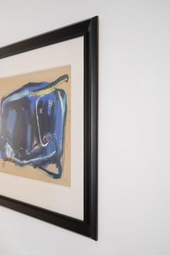 Abstract Expressionist New York School Blue Bull Painting Signed and Dated 1959 - 4491534