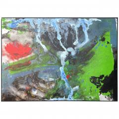 Abstract Framed Oil On Canvas - 4817178