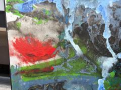 Abstract Framed Oil On Canvas - 4817251