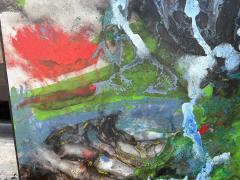 Abstract Framed Oil On Canvas - 4817262