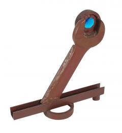 Abstract Industrial Found Object Metal Table Sculpture Post Modern Sottsass Era - 2498530
