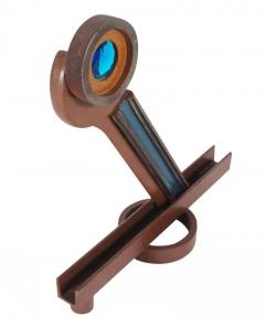 Abstract Industrial Found Object Metal Table Sculpture Post Modern Sottsass Era - 2498532