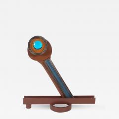 Abstract Industrial Found Object Metal Table Sculpture Post Modern Sottsass Era - 2498908