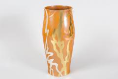 Abstract Japanese Bronze Vase with Mixed Metal - 1186330