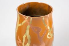 Abstract Japanese Bronze Vase with Mixed Metal - 1186338