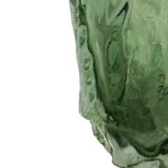 Abstract Medio Murano Sommerso Green Glass Vase - 3246498