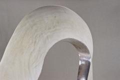 Abstract Modern Contemporary Sculpture Infinty Silverplated Basswood AT 2021 - 4319554