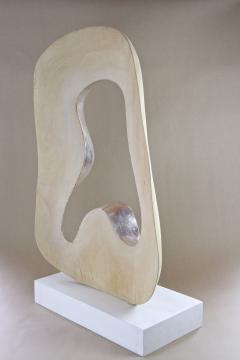 Abstract Modern Contemporary Sculpture Infinty Silverplated Basswood AT 2021 - 4319562