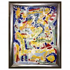 Abstract Oil on Canvas Painting by Colow B Dated 1984 - 4244814