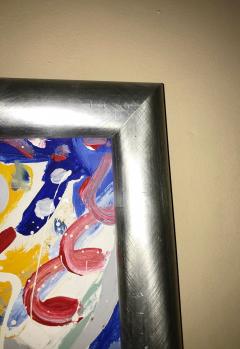 Abstract Oil on Canvas Painting by Colow B Dated 1984 - 4244818