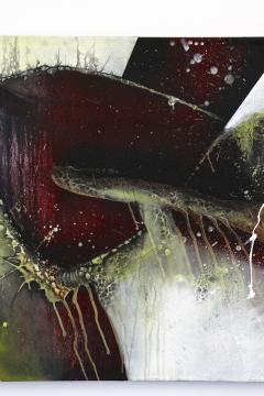 Abstract Painting Crawfish vs Turtle Acrylic On Canvas by MS Austria 2021 - 3977947
