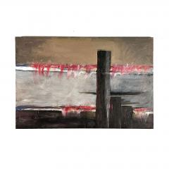 Abstract Painting by H Krell circa 1950 - 3557158