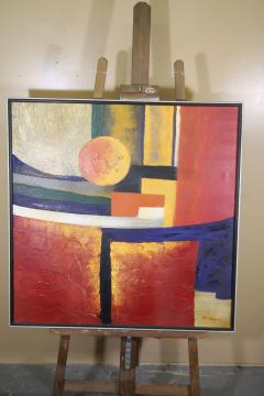 Abstract Painting by Italian Artist M Monso - 3191891