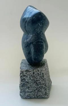 Abstract and Figurative Marble Hand Carved Sculpture on a Granite Base - 3650737