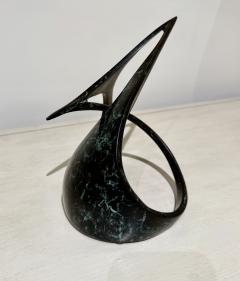 Abstract bronze sculpture Signed C Strain 18 20 00 America 2000 - 4324341