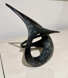 Abstract bronze sculpture Signed C Strain 18 20 00 America 2000 - 4324344
