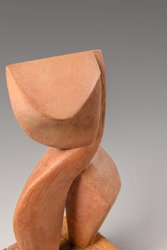 Abstract sculpture in terracotta on cork Italy 1982 - 3425508