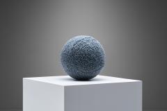 Accent Ball Pillow in Blue Fabric - 2497172