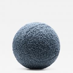 Accent Ball Pillow in Blue Fabric - 2498885
