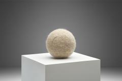 Accent Ball Pillow in Sand Coloured Fabric - 2223389