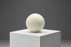 Accent Ball Pillow in Sand Coloured Fabric - 2369096