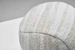 Accent Ball Pillow in a Soft Striped Fabric - 2497061