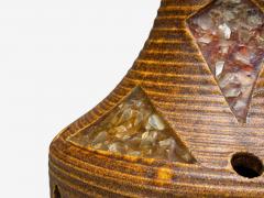 Accolay Pottery Accolay Ceramic Stained Glass Spun Resin Floor Lamp France 1955 - 4380139