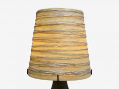 Accolay Pottery Accolay Ceramic Stained Glass Spun Resin Table Lamp France 1960s - 4380094
