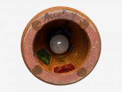 Accolay Pottery Accolay Ceramic Stained Glass Spun Resin Table Lamp France 1960s - 4380126