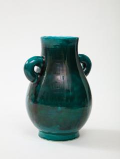 Accolay Pottery Mid Century Accolay Green Vase - 2529358