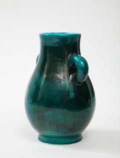 Accolay Pottery Mid Century Accolay Green Vase - 2529361