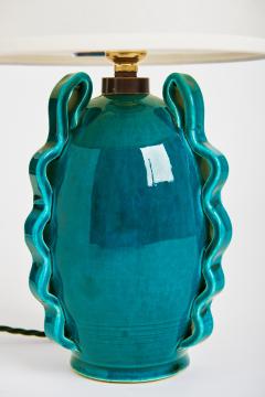 Accolay Pottery Turquoise Ceramic Table Lamp by Accolay - 1827254