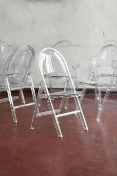 Achille Pier Giacomo Castiglioni Set of 6 chairs Tric by Achille and Pier Giacomo Castiglioni Prod Bonacina - 3715515