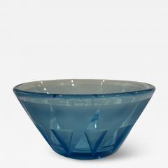 Acid etched glass bowl By Jean Luce France 1930s  - 4207564