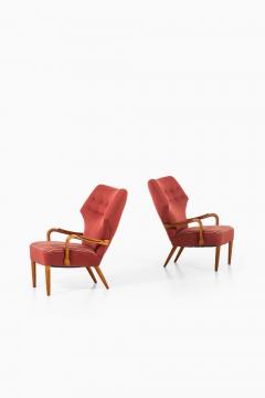 Acton Schubell Easy Chairs and Stool Produced by E Sv Olsen - 1914778