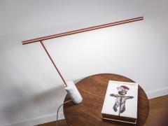 Adam Ruiz Original Copper Marble Table Lamp Signed by Adam Ruiz Cyril Fuchs - 1068528