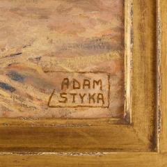 Adam Styka Trois Amis large antique Orientalist oil painting by Adam Styka - 4039345