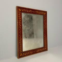 Adam s Style Small Wall Mirrors Leaf Motif Satinwood Distressed USA 1930s - 3445821