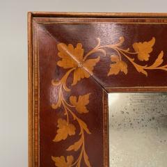 Adam s Style Small Wall Mirrors Leaf Motif Satinwood Distressed USA 1930s - 3445824