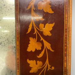 Adam s Style Small Wall Mirrors Leaf Motif Satinwood Distressed USA 1930s - 3445825