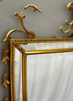 Adams Style Beveled Wall Console Over the Mantel Mirror Giltwood - 2846548