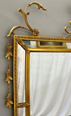 Adams Style Beveled Wall Console Over the Mantel Mirror Giltwood - 2846553